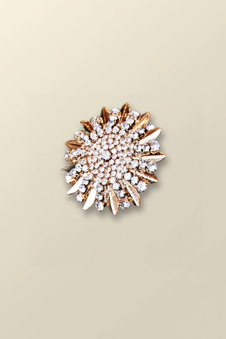 Cheap Soft Surroundings Juliana Flower Burst Brooch Gold