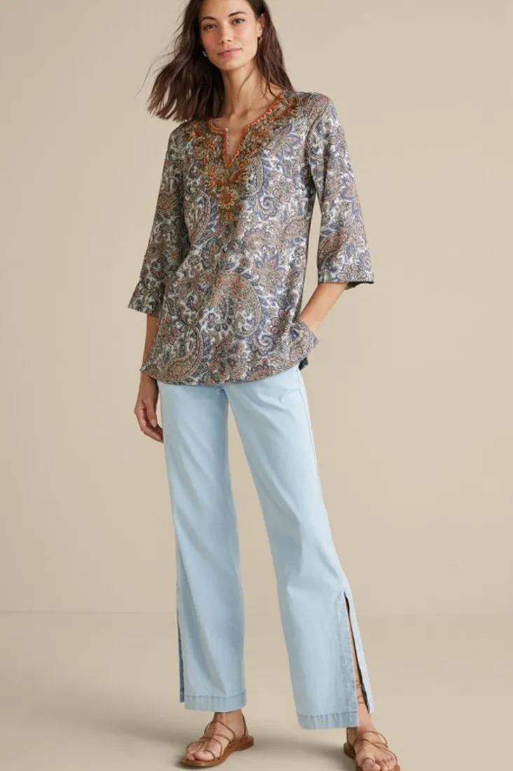 kaimana_embellished_tunic_2.webp Cheap Soft Surroundings Kaimana Embellished Tunic SpringPaisley
