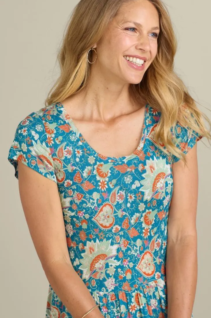 kara_dress_10.webp Outlet Soft Surroundings Kara Dress FieryTealJacobean