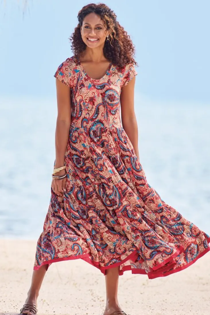 kara_dress_15.webp Outlet Soft Surroundings Kara Dress FieryTealJacobean