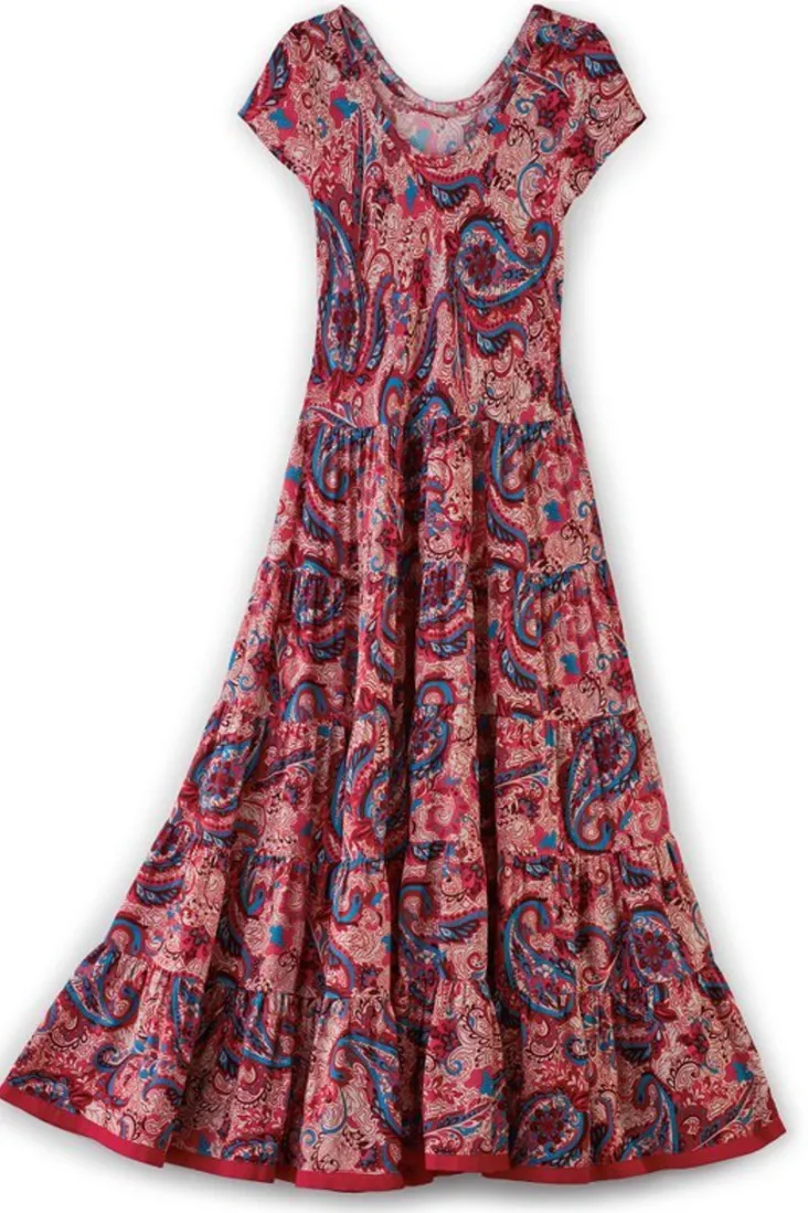 kara_dress_16.webp Outlet Soft Surroundings Kara Dress FieryTealJacobean