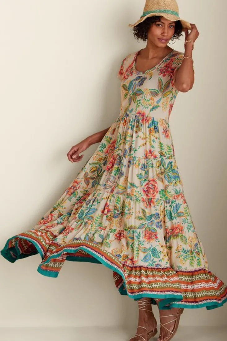 kara_dress_6.webp Outlet Soft Surroundings Kara Dress FieryTealJacobean
