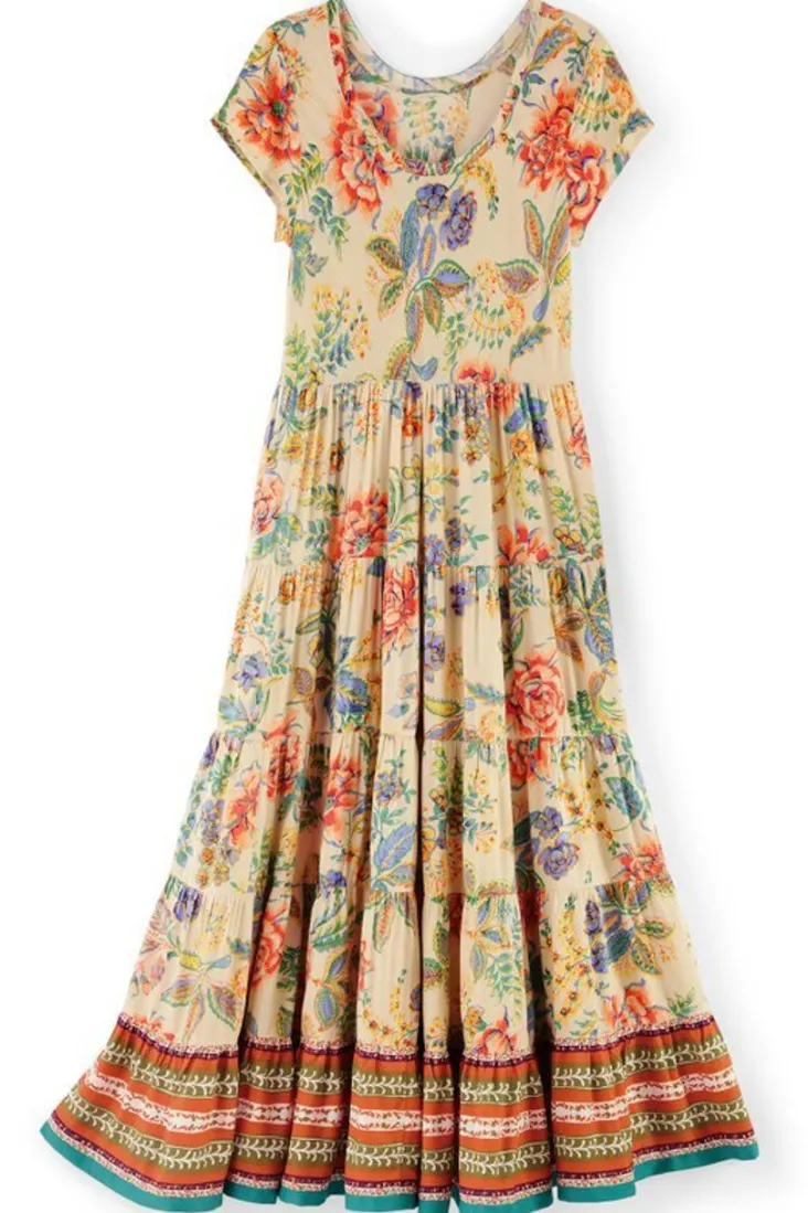 kara_dress_7.webp Outlet Soft Surroundings Kara Dress FieryTealJacobean