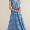 Flash Sale Soft Surroundings Kara Tencel™ Dress MediumIndigo