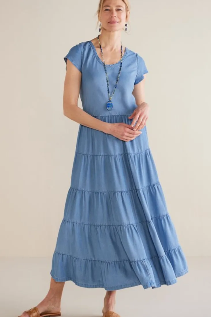 kara_tencel_dress_2.webp Flash Sale Soft Surroundings Kara Tencel™ Dress MediumIndigo