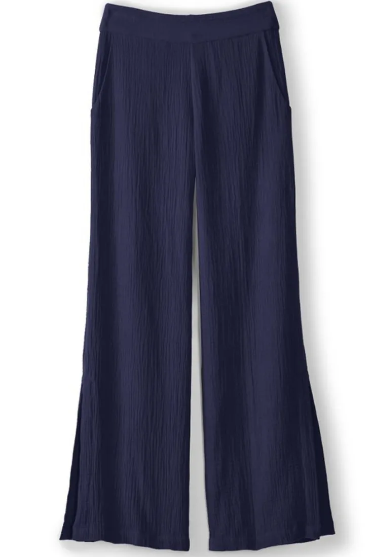 Fashion Soft Surroundings Khulani Wide Leg Gauze Pants