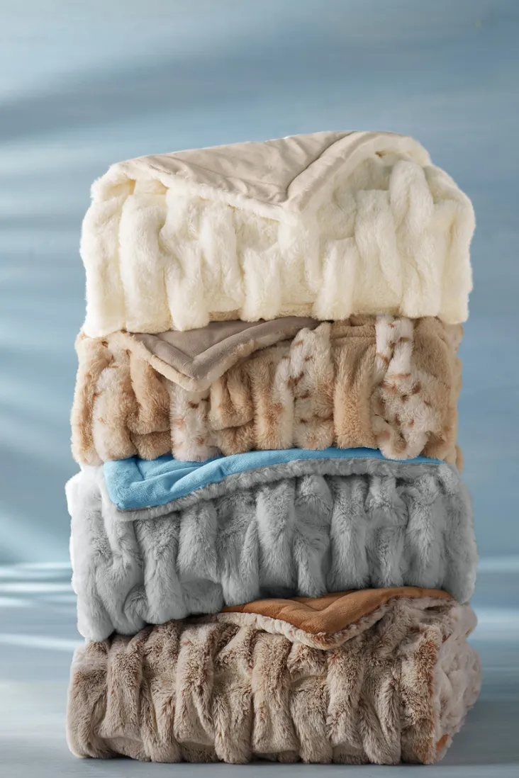 Outlet Soft Surroundings La Parisienne Faux Fur Throw