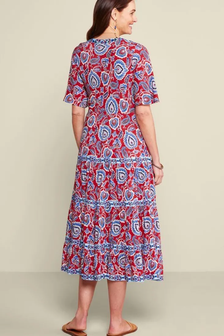 lilith_midi_dress_3.webp Best Sale Soft Surroundings Lilith Midi Dress CyntheraFloral/Border