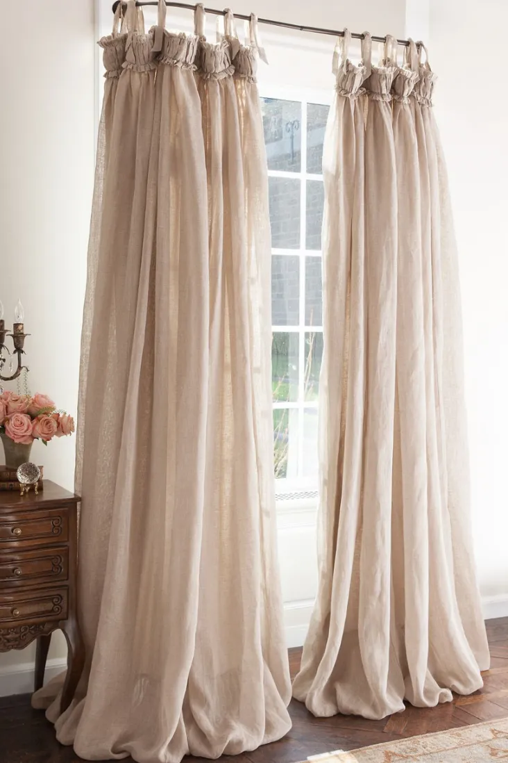 Cheap Soft Surroundings Linen Balloon Drapery Panel