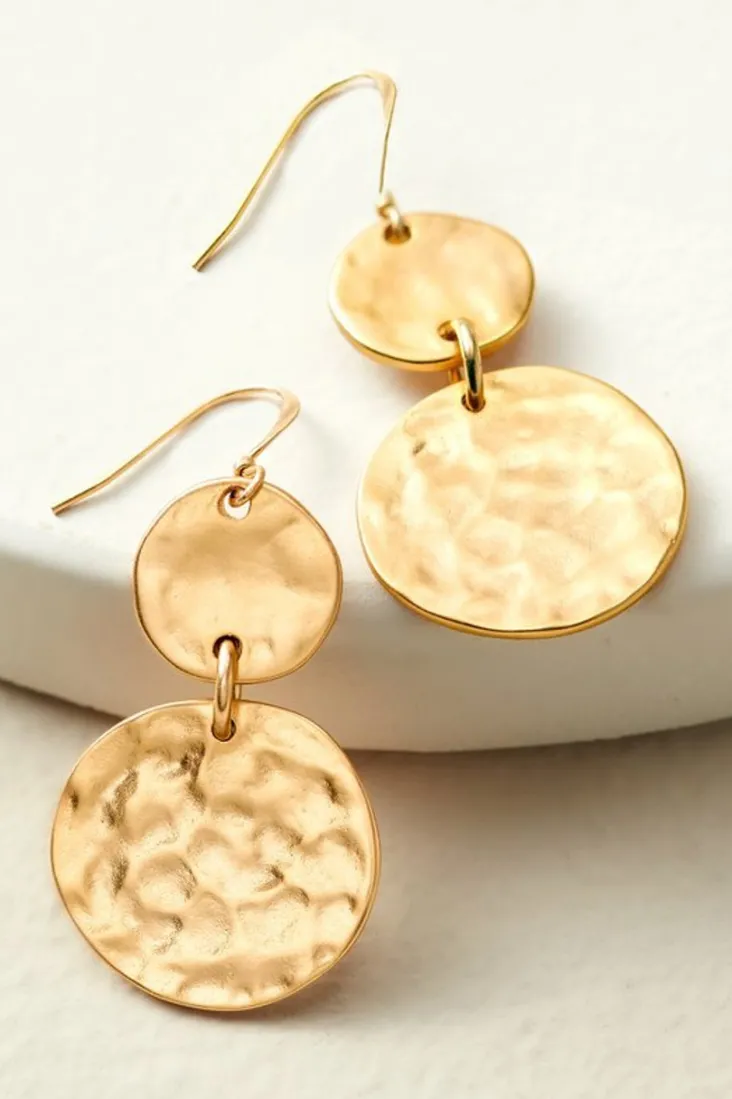 Fashion Soft Surroundings Lira Drop Earrings SatinGold
