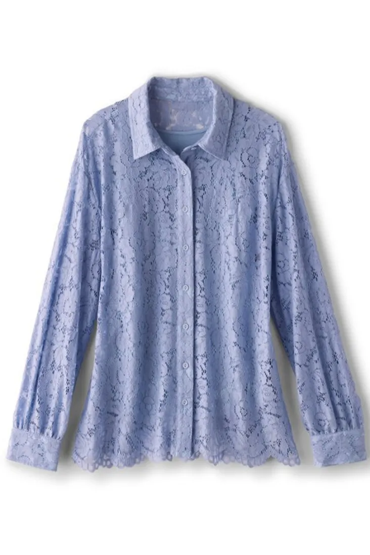 Cheap Soft Surroundings Lisa Lace Button Front