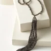 Online Soft Surroundings Luciana Tassel Necklace Hematite
