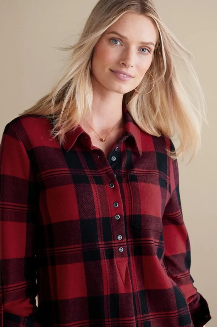 mad_about_plaid_top_28.webp Shop Soft Surroundings Mad About Plaid Top