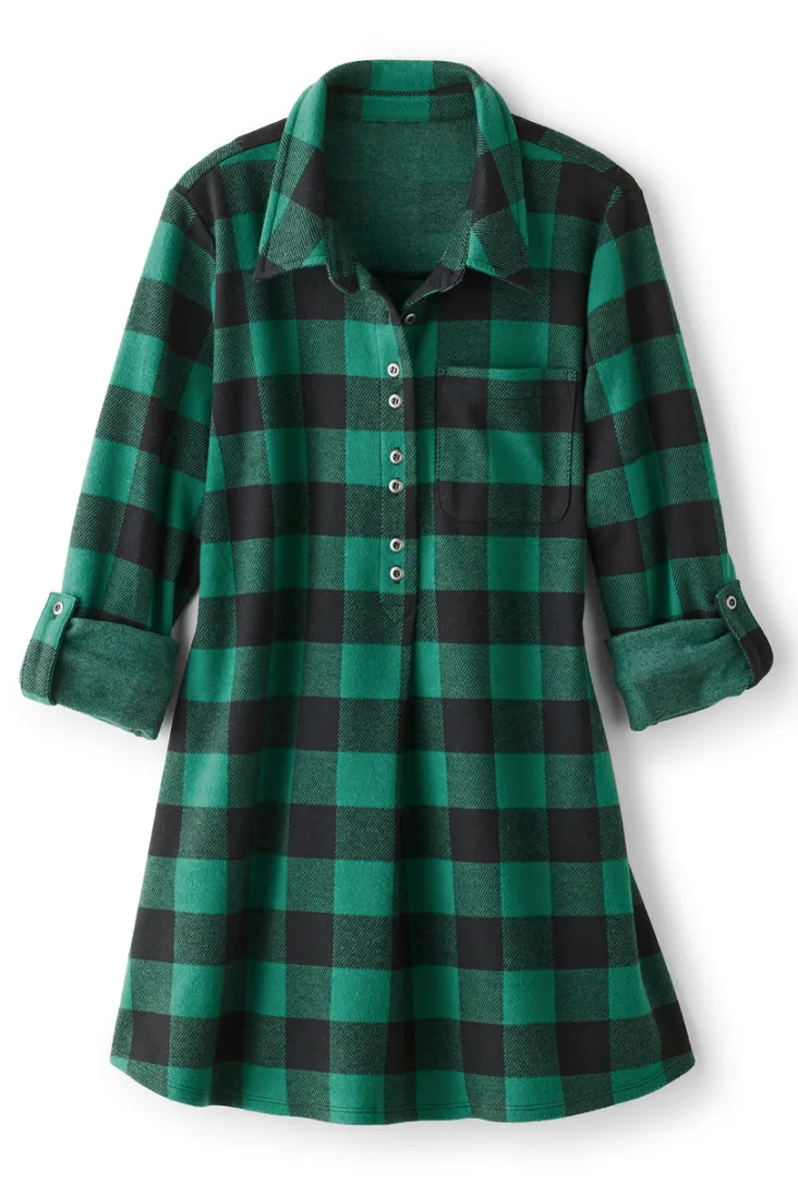 Flash Sale Soft Surroundings Mad About Plaid Tunic