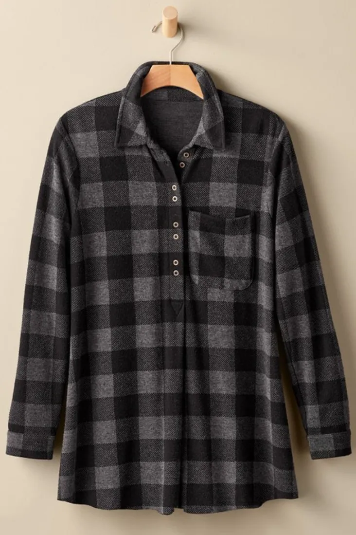 mad_about_plaid_tunic_14.webp Flash Sale Soft Surroundings Mad About Plaid Tunic