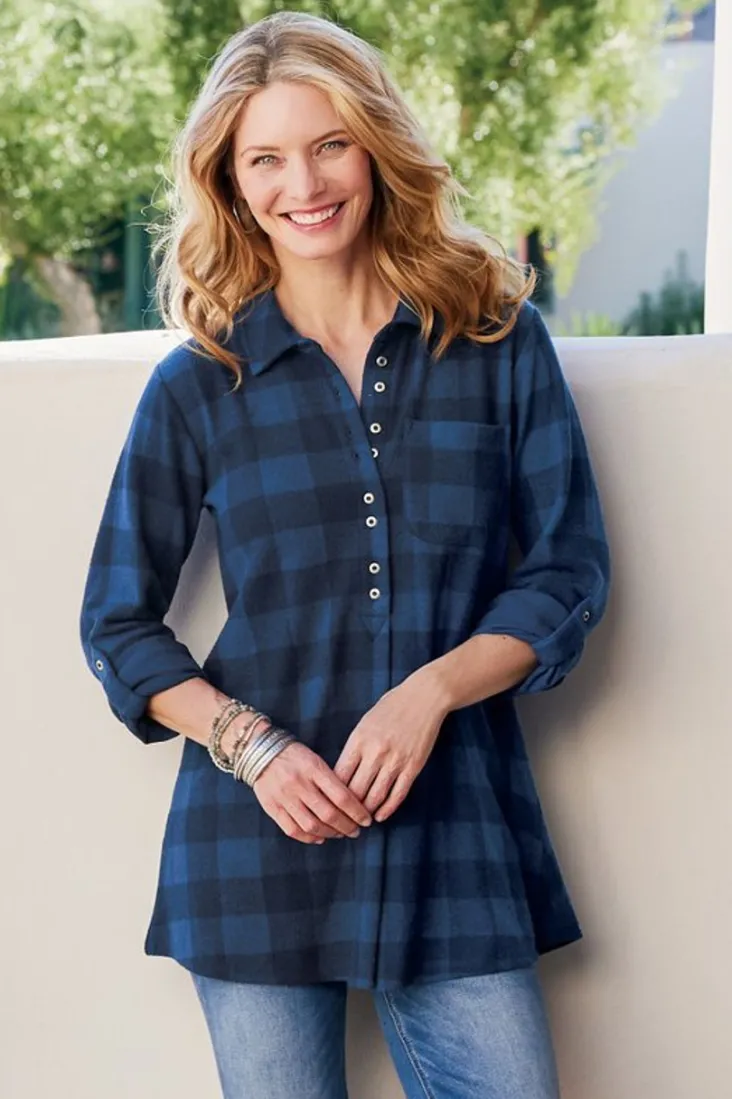 mad_about_plaid_tunic_17.webp Flash Sale Soft Surroundings Mad About Plaid Tunic