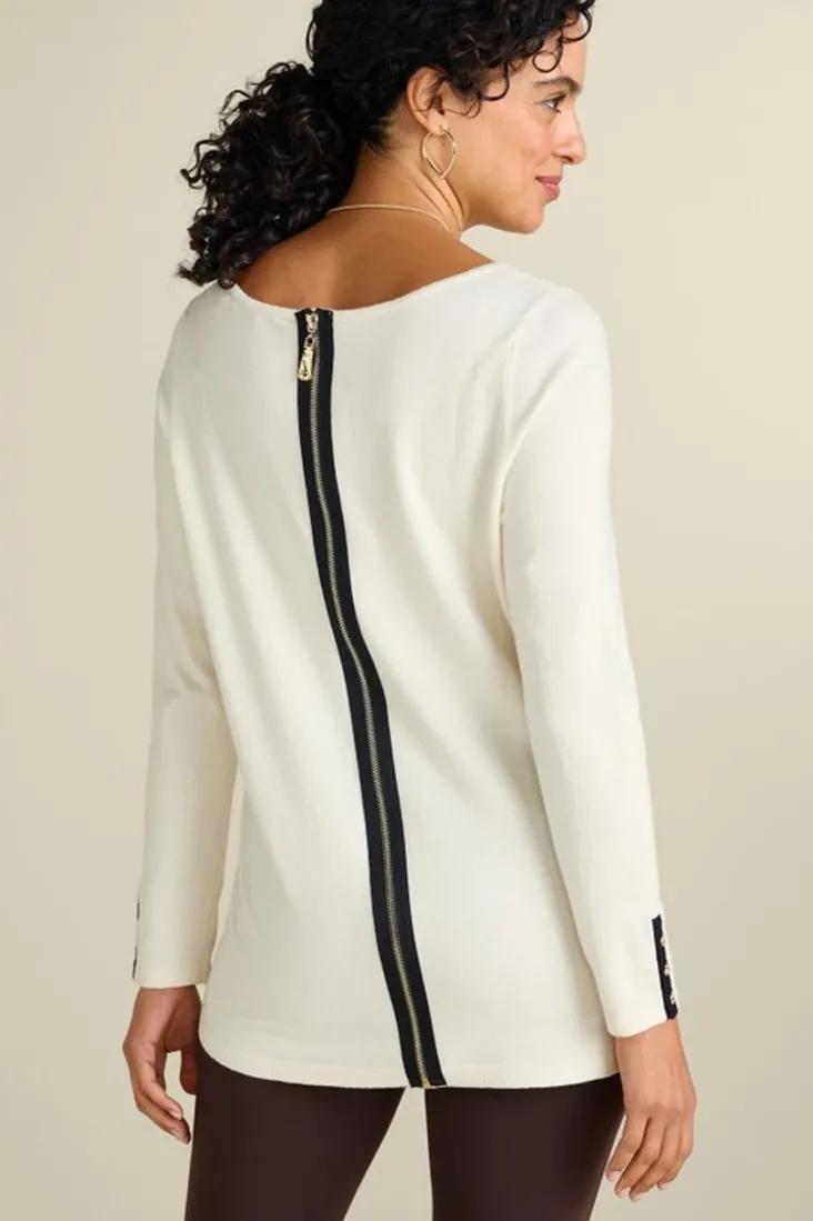 Best Soft Surroundings Margulies Tunic Sweater IvoryPearl