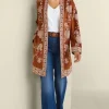 Store Soft Surroundings Marienne Faux Suede Jacket Auburn