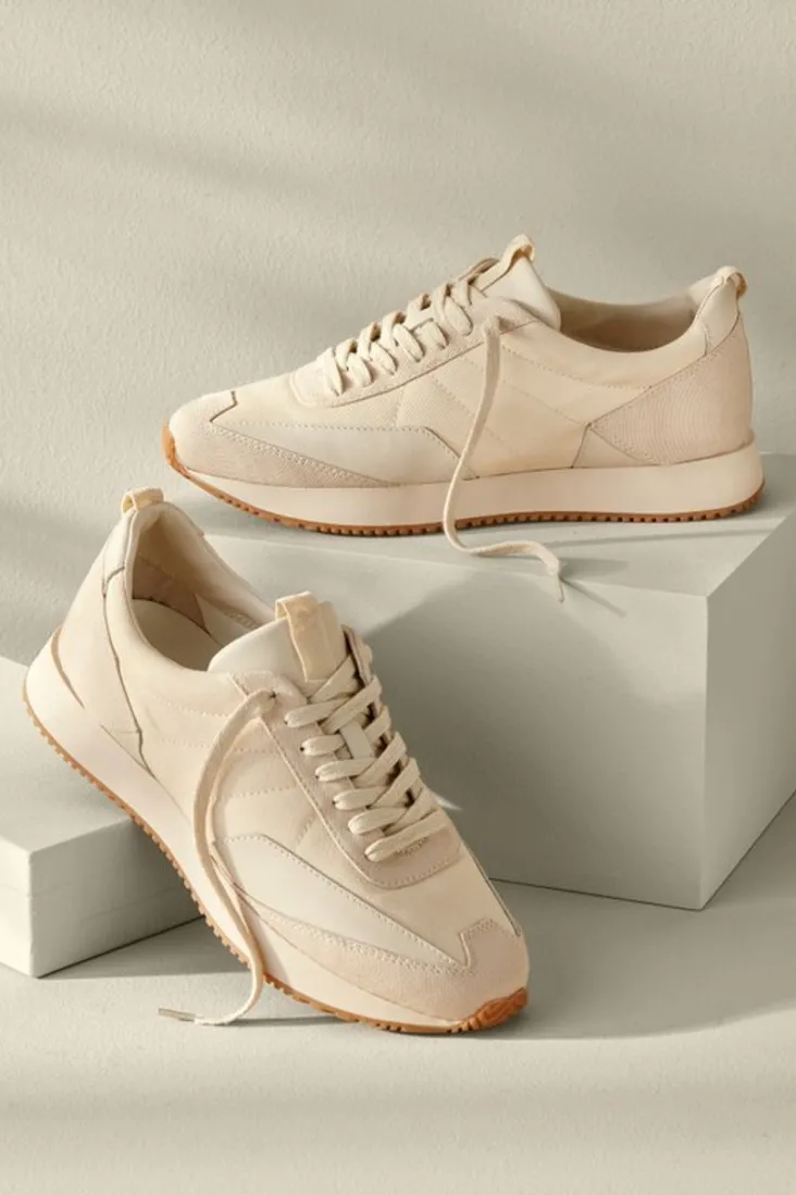 New Soft Surroundings Matisse Philly Platform Sneakers Cream