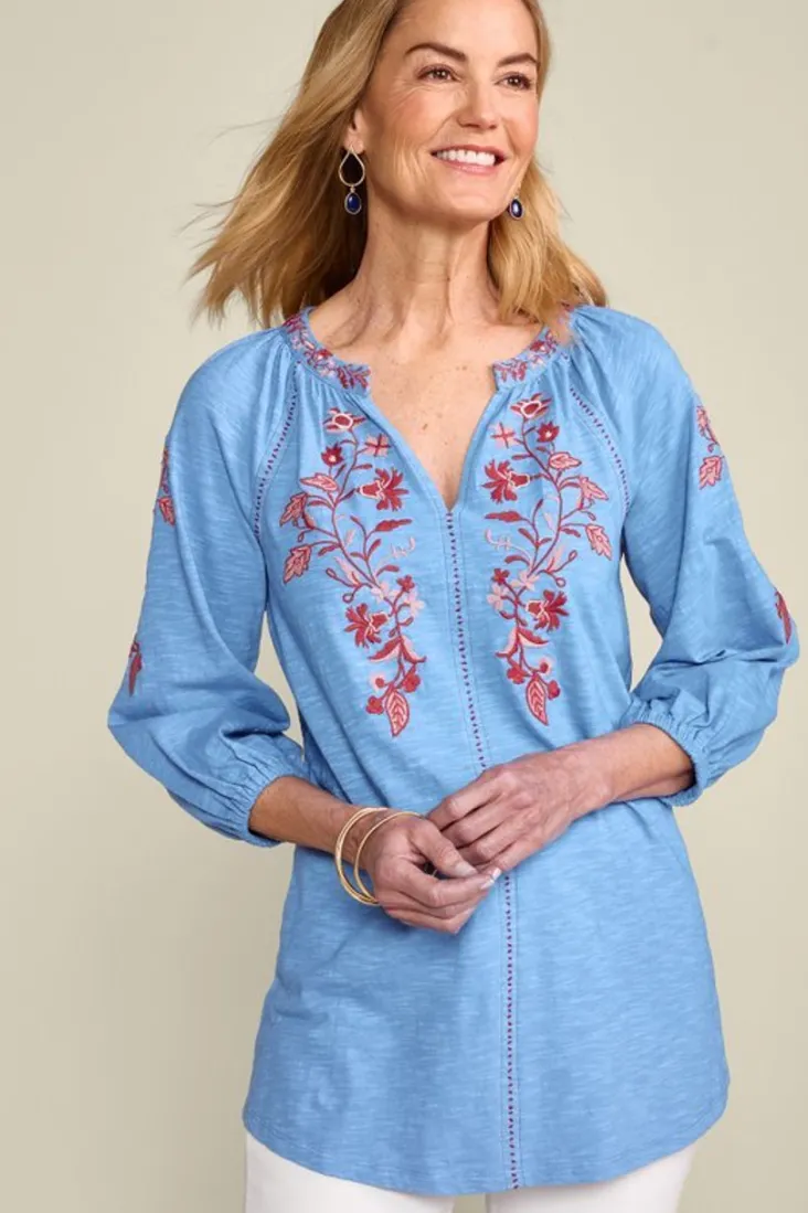 meagan_tunic_5.webp Hot Soft Surroundings Meagan Tunic BlueBonnet