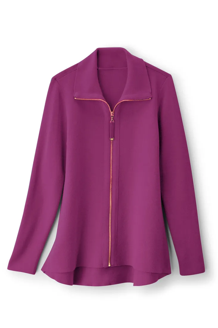 Store Soft Surroundings Meria Zip Cardi