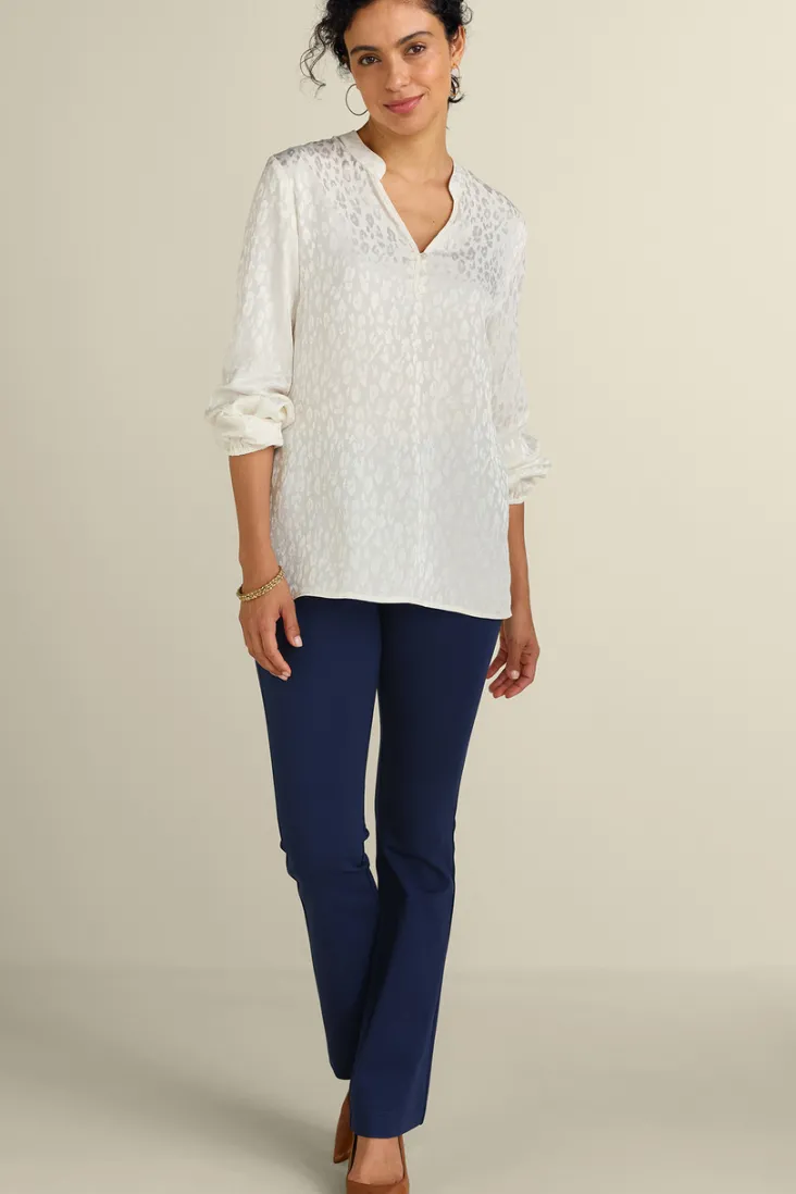 mirasol_jacquard_tunic_2.webp Discount Soft Surroundings Mirasol Jacquard Tunic IvoryPearl