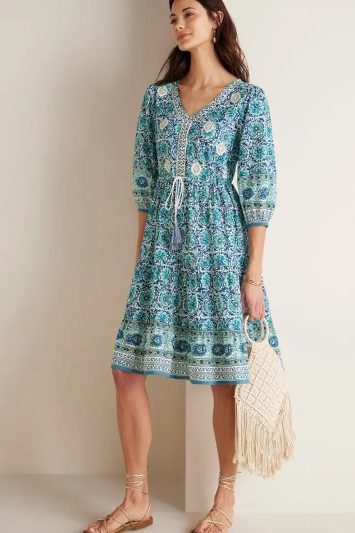 Hot Soft Surroundings Nerissa Dress AbstractFloral