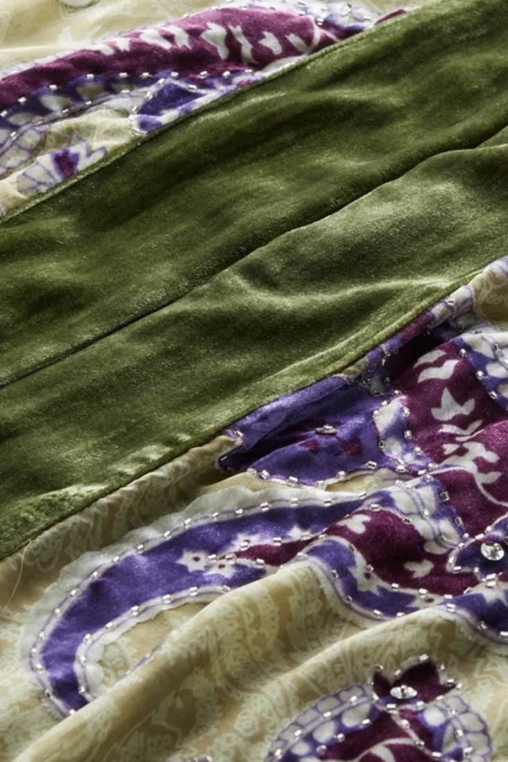 nomi_silk_blend_velvet_kimono_7.webp Hot Soft Surroundings Nomi Silk Blend Velvet Kimono Purple/GreenPaisley