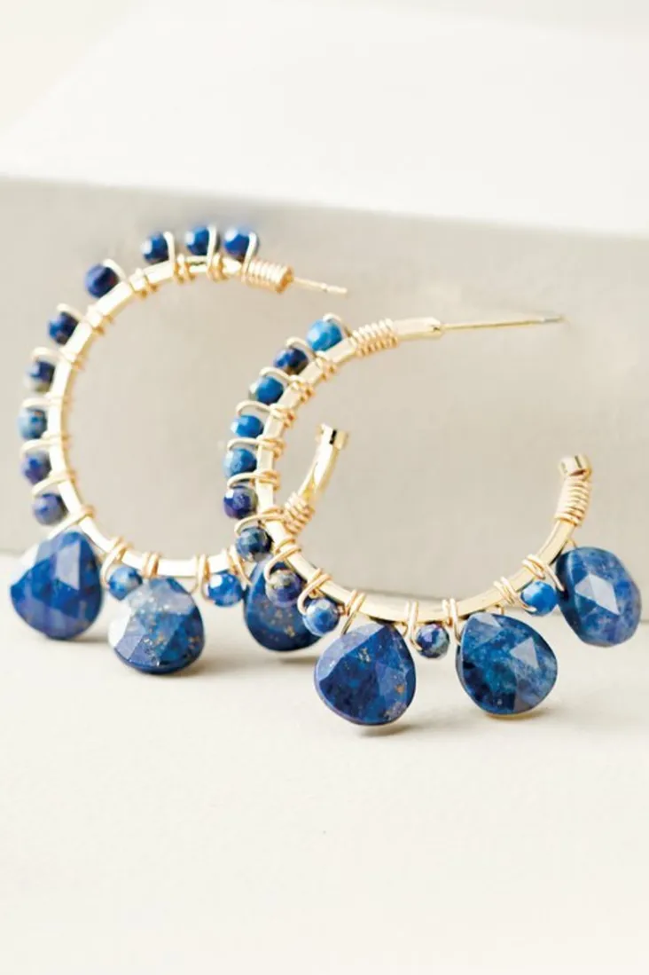 odeta_lapis_hoop_earrings_1.webp Best Sale Soft Surroundings Odeta Hoop Earrings Lapis