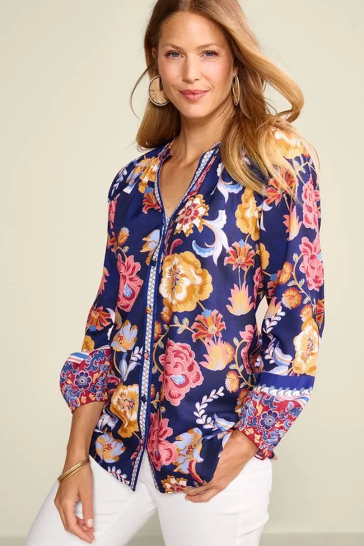 Cheap Soft Surroundings Ohana Blouse AkrotiriFlowers