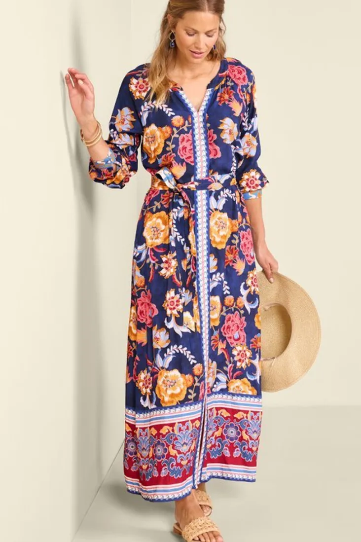 New Soft Surroundings Ohana Maxi Dress AkrotiriFlowers