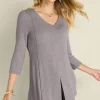 Store Soft Surroundings Ophelia Tunic HeatherGrey