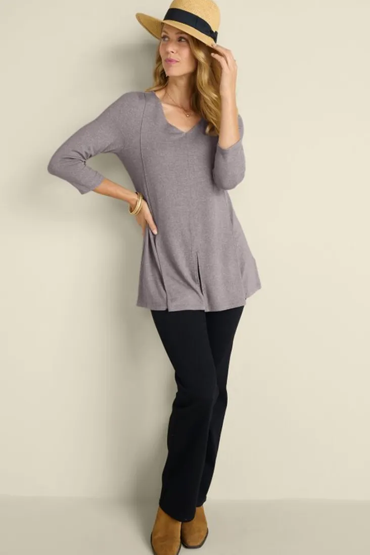 ophelia_tunic_2.webp Store Soft Surroundings Ophelia Tunic HeatherGrey