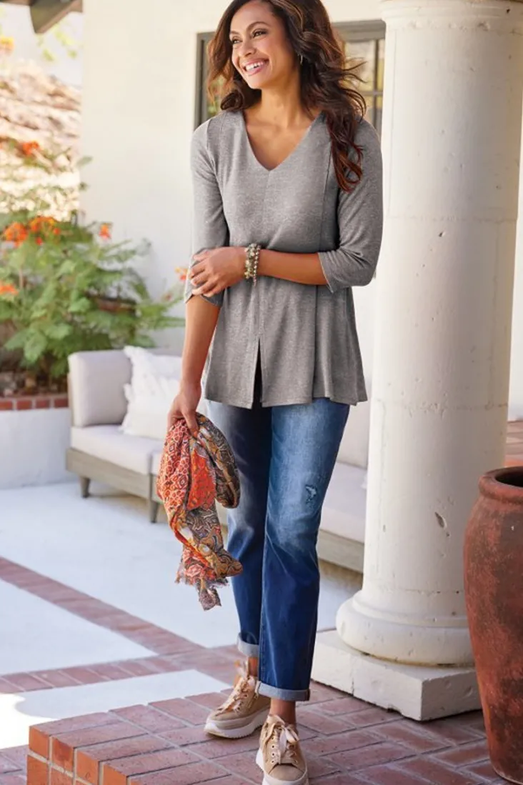 ophelia_tunic_4.webp Store Soft Surroundings Ophelia Tunic HeatherGrey