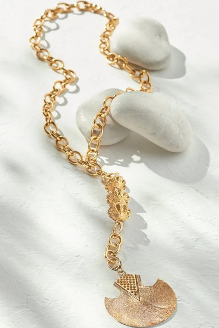 Clearance Soft Surroundings Pacha Pendant Necklace Gold