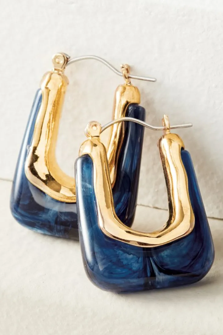 Shop Soft Surroundings Parker Square Hoop Earrings
