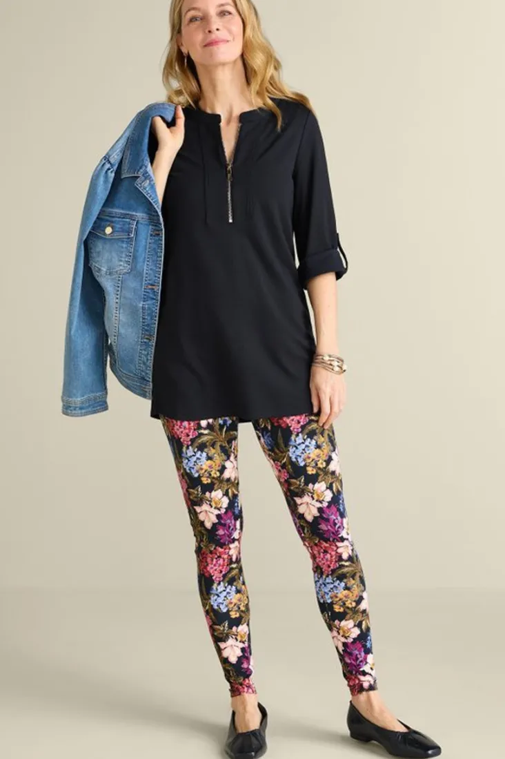 patricia_ponte_tunic_2.webp Sale Soft Surroundings Patricia Ponte Tunic Black