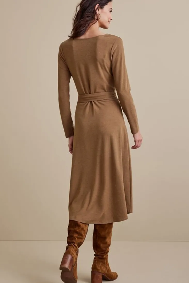 paula_dress_3.webp Discount Soft Surroundings Paula Dress CocoaBrown