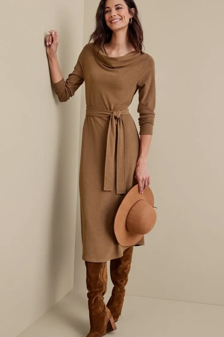 paula_dress_6.webp Discount Soft Surroundings Paula Dress CocoaBrown