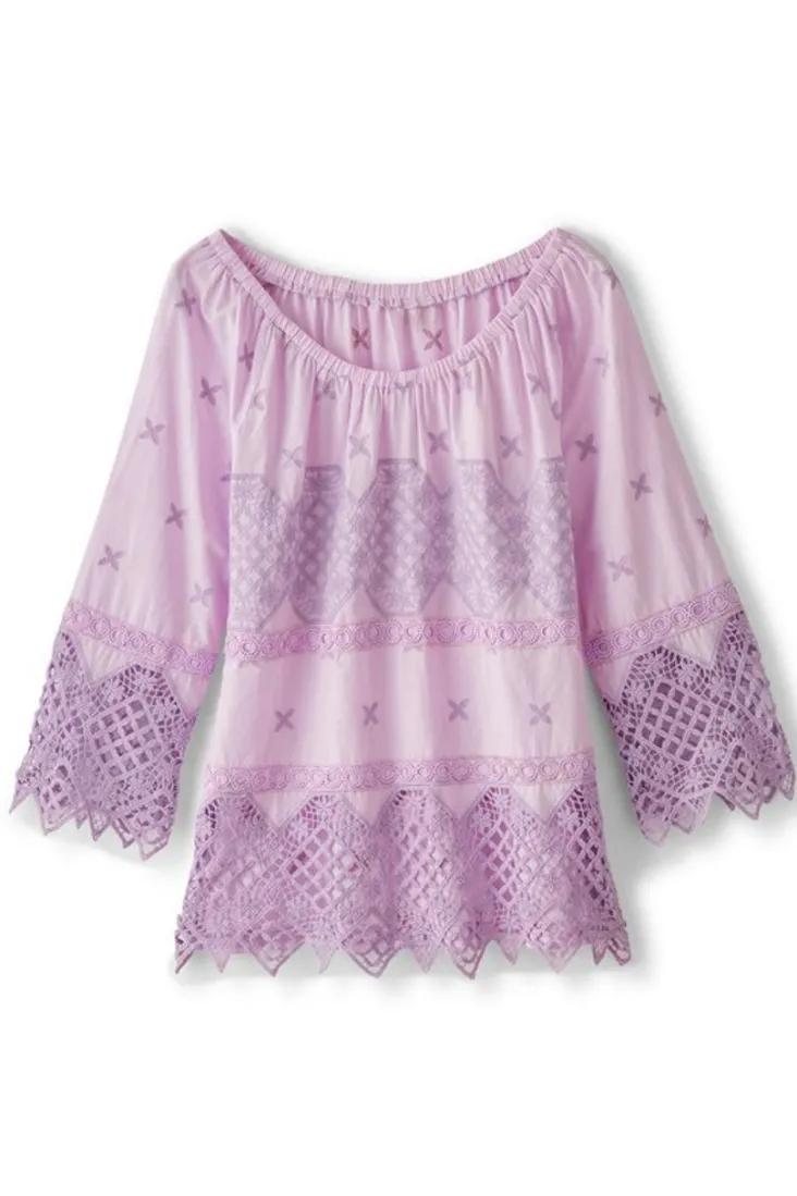 Cheap Soft Surroundings Pilar Off The Shoulder Top OrchidBloom