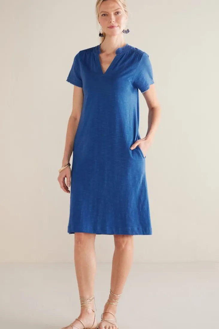 Fashion Soft Surroundings Presley Short Dress Sapphire