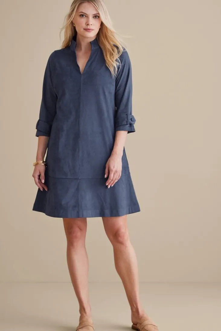 Cheap Soft Surroundings Rani Faux Suede Dress