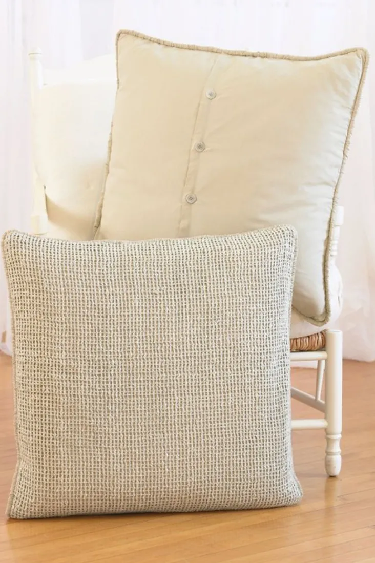 Store Soft Surroundings Raw Silk Woven Euro Sham Natural