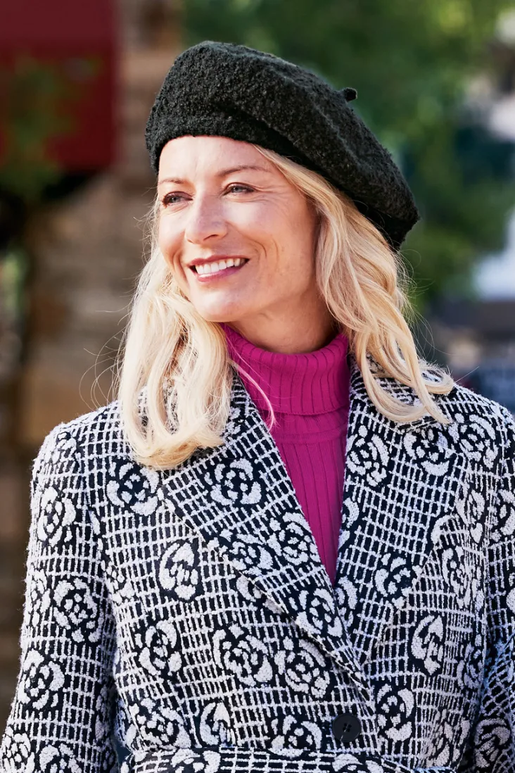 Best Soft Surroundings Remi Boucle Beret Black