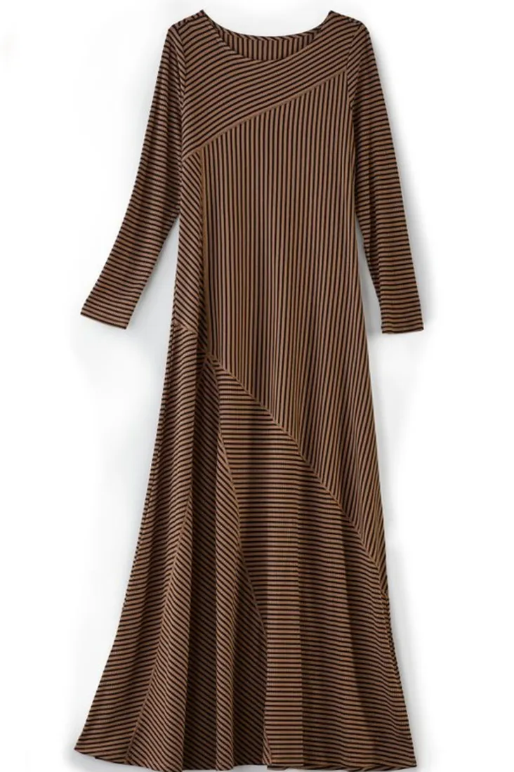Store Soft Surroundings Ryley Dress Brown/BlackStripe