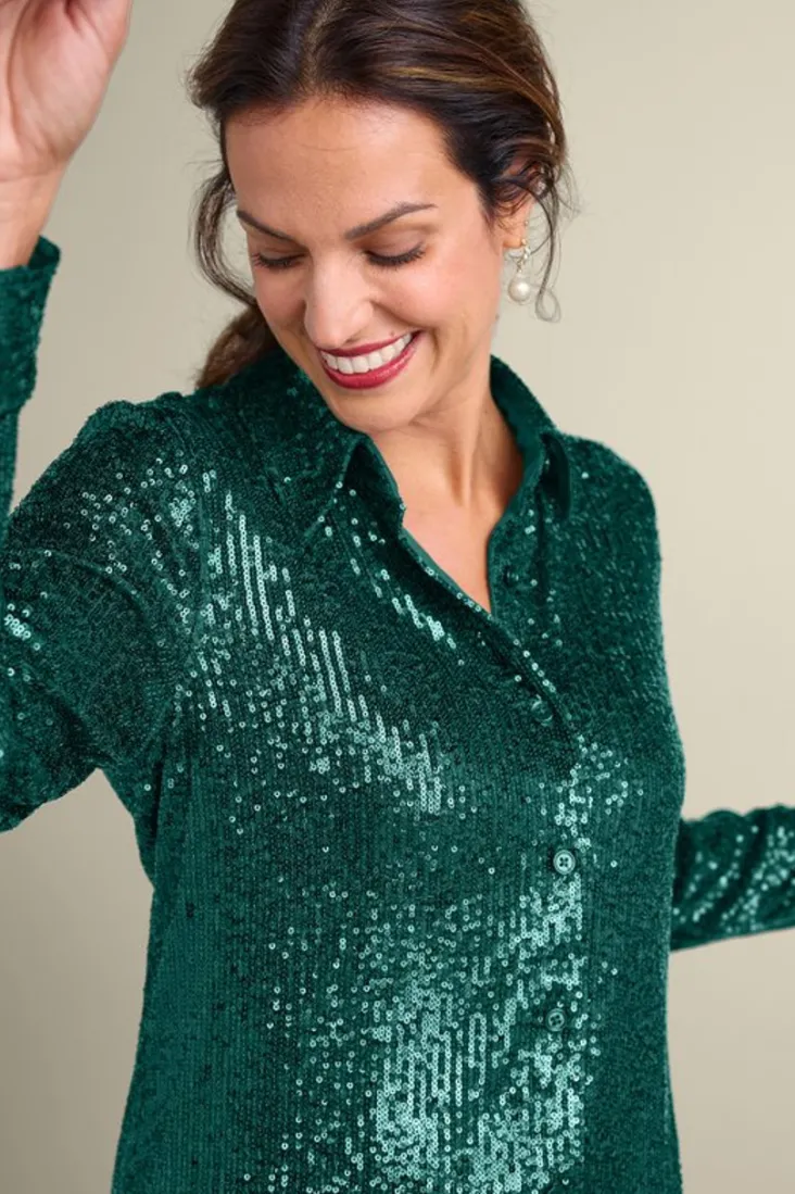 sancerre_sequin_shirt_11.webp Best Sale Soft Surroundings Sancerre Sequin Shirt