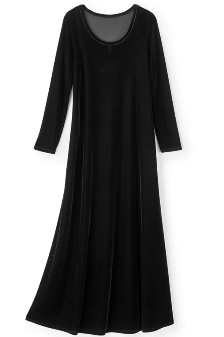 Store Soft Surroundings Santiago Stretch Velvet Dress