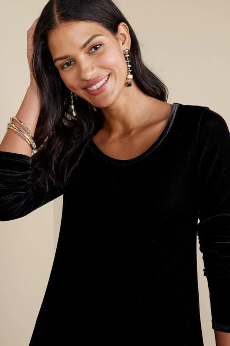 santiago_stretch_velvet_dress_22.webp Store Soft Surroundings Santiago Stretch Velvet Dress