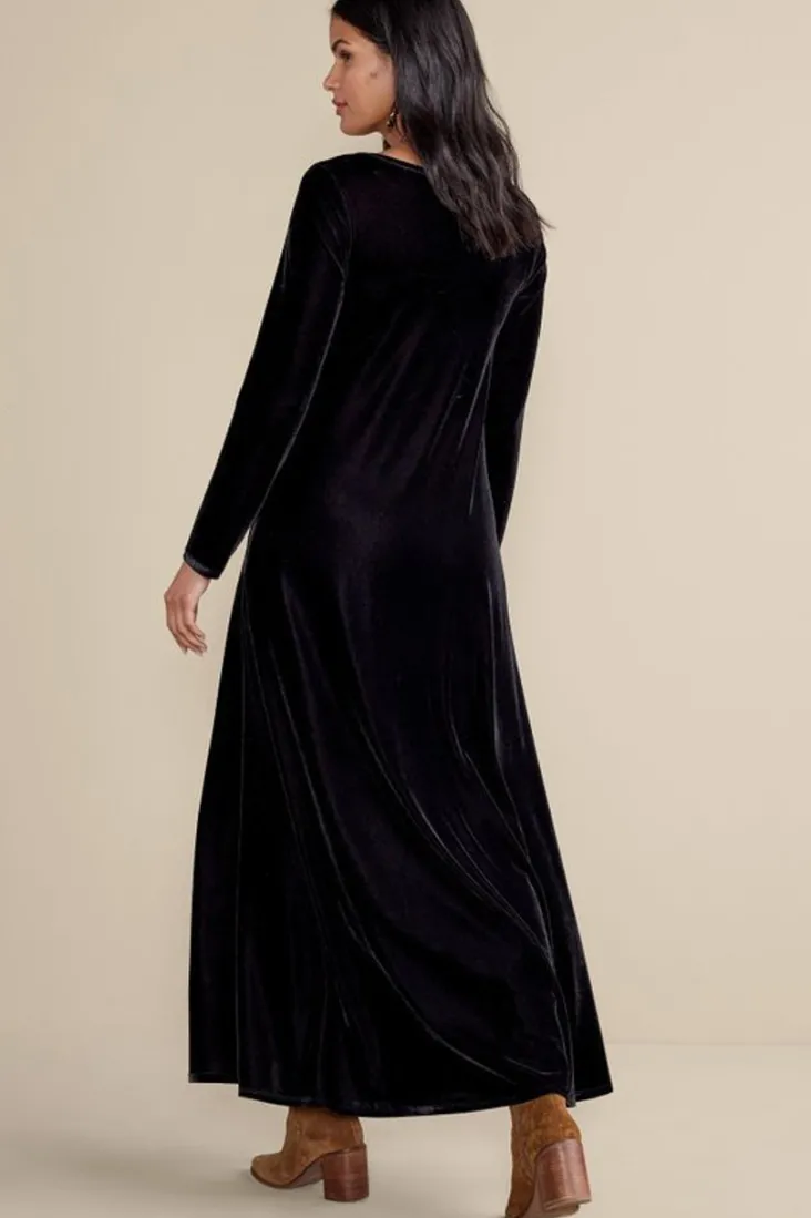 santiago_stretch_velvet_dress_36.webp Store Soft Surroundings Santiago Stretch Velvet Dress