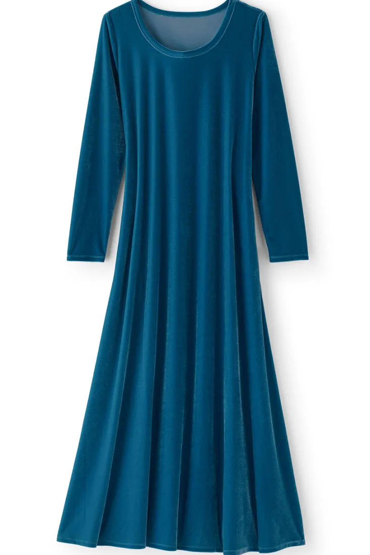 santiago_stretch_velvet_dress_42.webp Store Soft Surroundings Santiago Stretch Velvet Dress